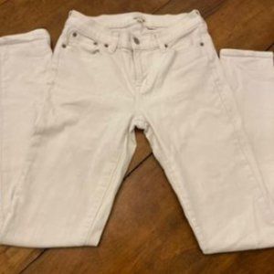 Vintage white straight leg jeans